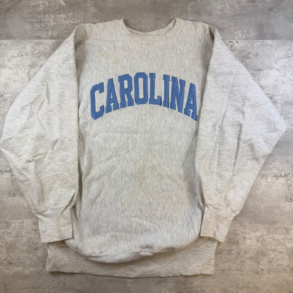 Champion Reverse Weave Carolina Sweatshirt Gray XXL Vintage 90s Pullover Mexico